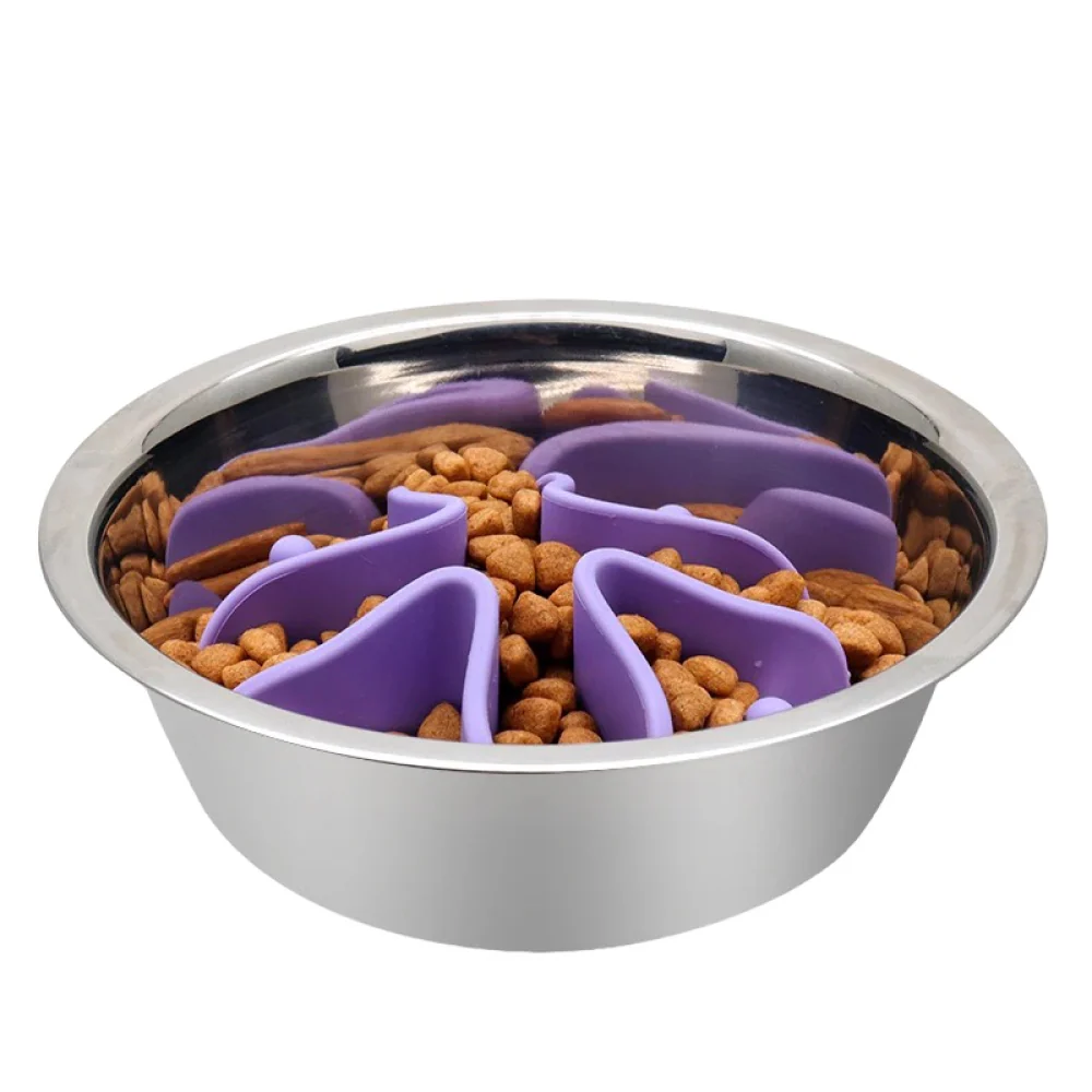 Talking Dog Club Slow Feeder Bowl Attachment for Dogs and Cats (Purple) - Image 7