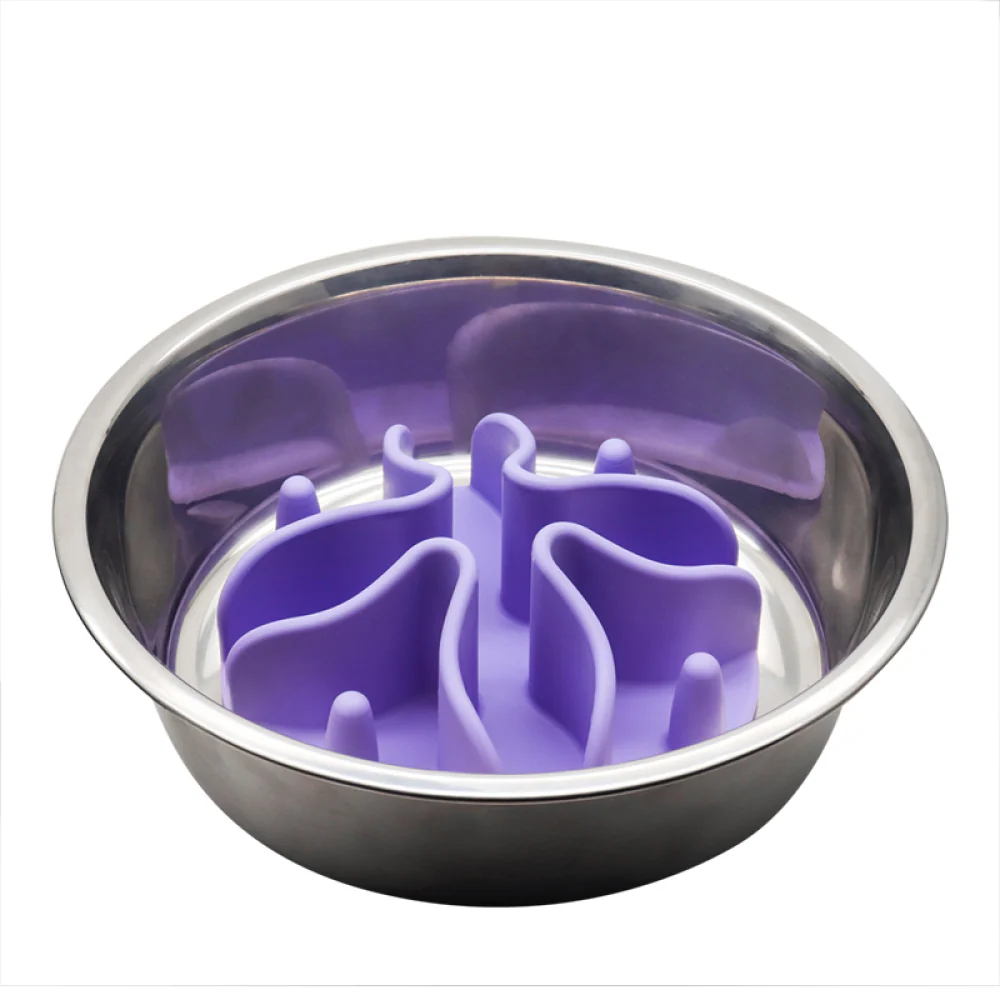 Talking Dog Club Slow Feeder Bowl Attachment for Dogs and Cats (Purple) - Image 8