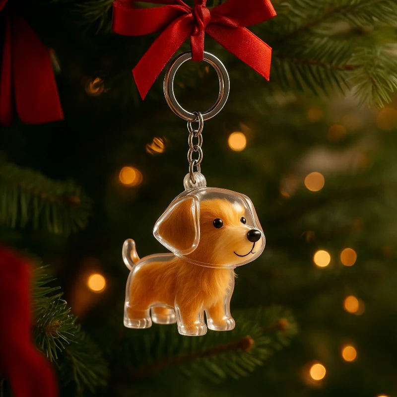 Talking Dog Club Standing Dog Hair Keepsake Capsule Key Chain - Image 7