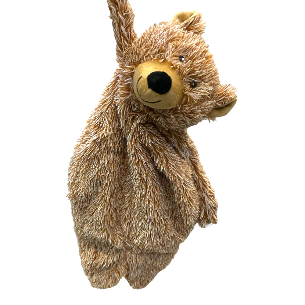 Talking Dog Club Teddy Bear Plush Crinkle Toy for Dogs (Brown) - Image 3