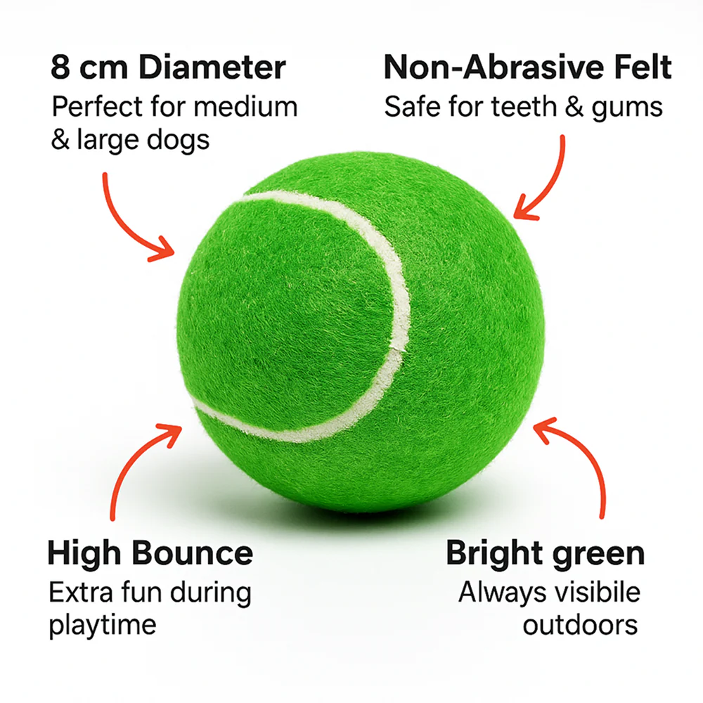 Talking Dog Club Tennis Ball Toy for Dogs (Green) - Image 4