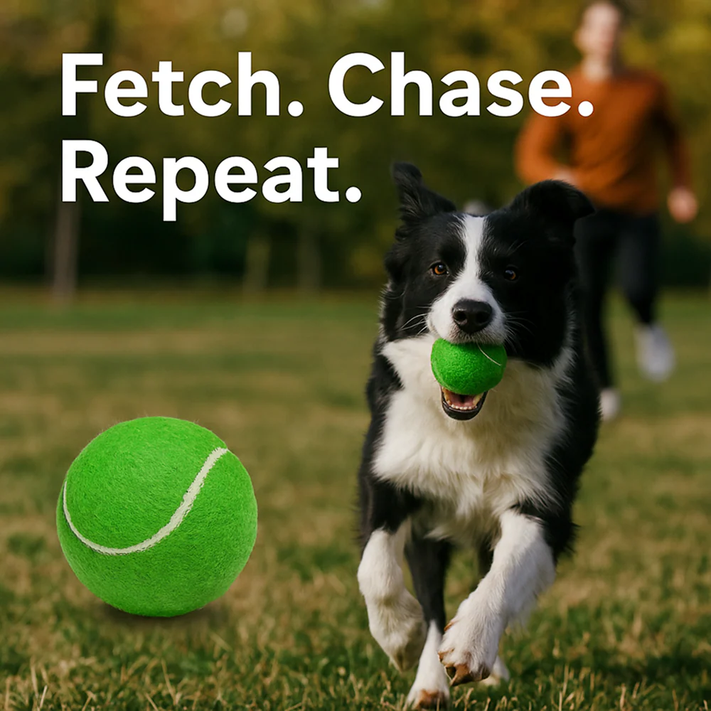 Talking Dog Club Tennis Ball Toy for Dogs (Green) - Image 6