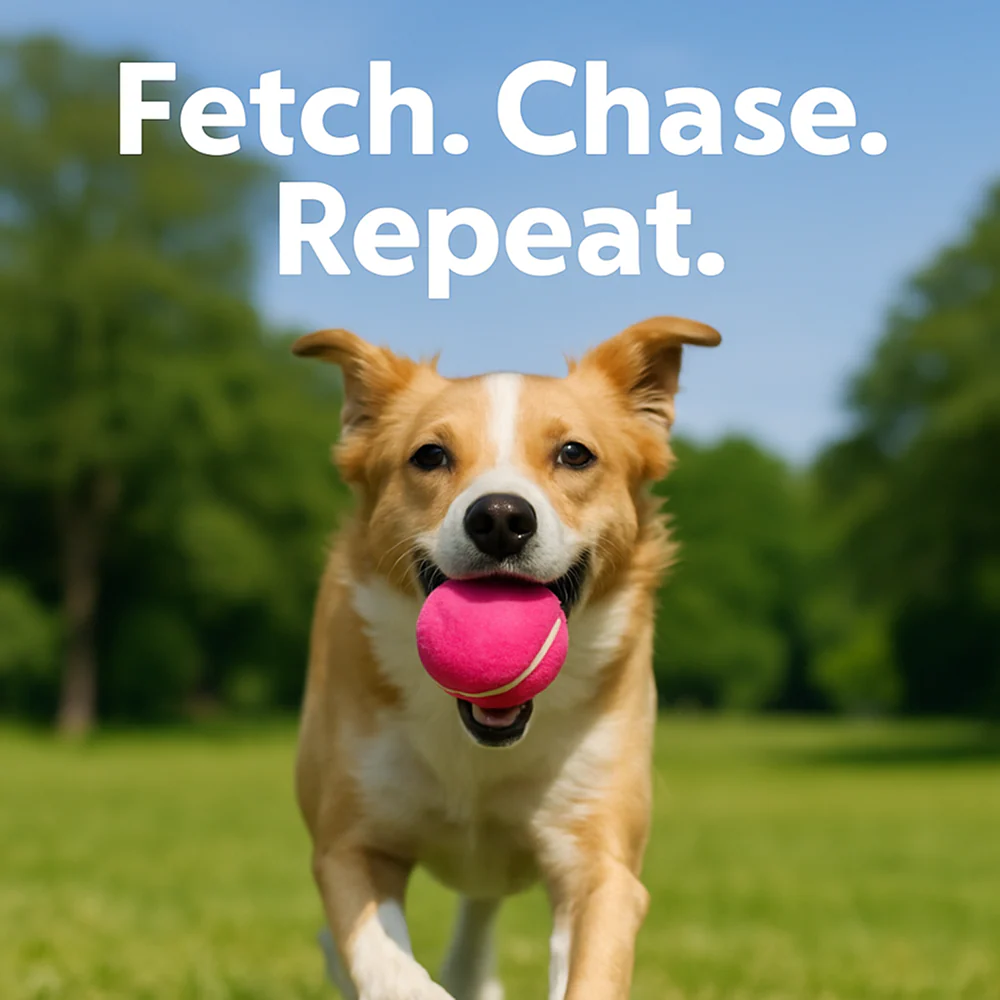 Talking Dog Club Tennis Ball Toy for Dogs (Pink) - Image 8