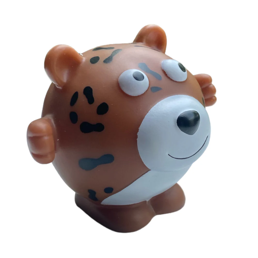 Talking Dog Club Tiger Bouncy Ball Toy for Dogs (Brown) - Image 3
