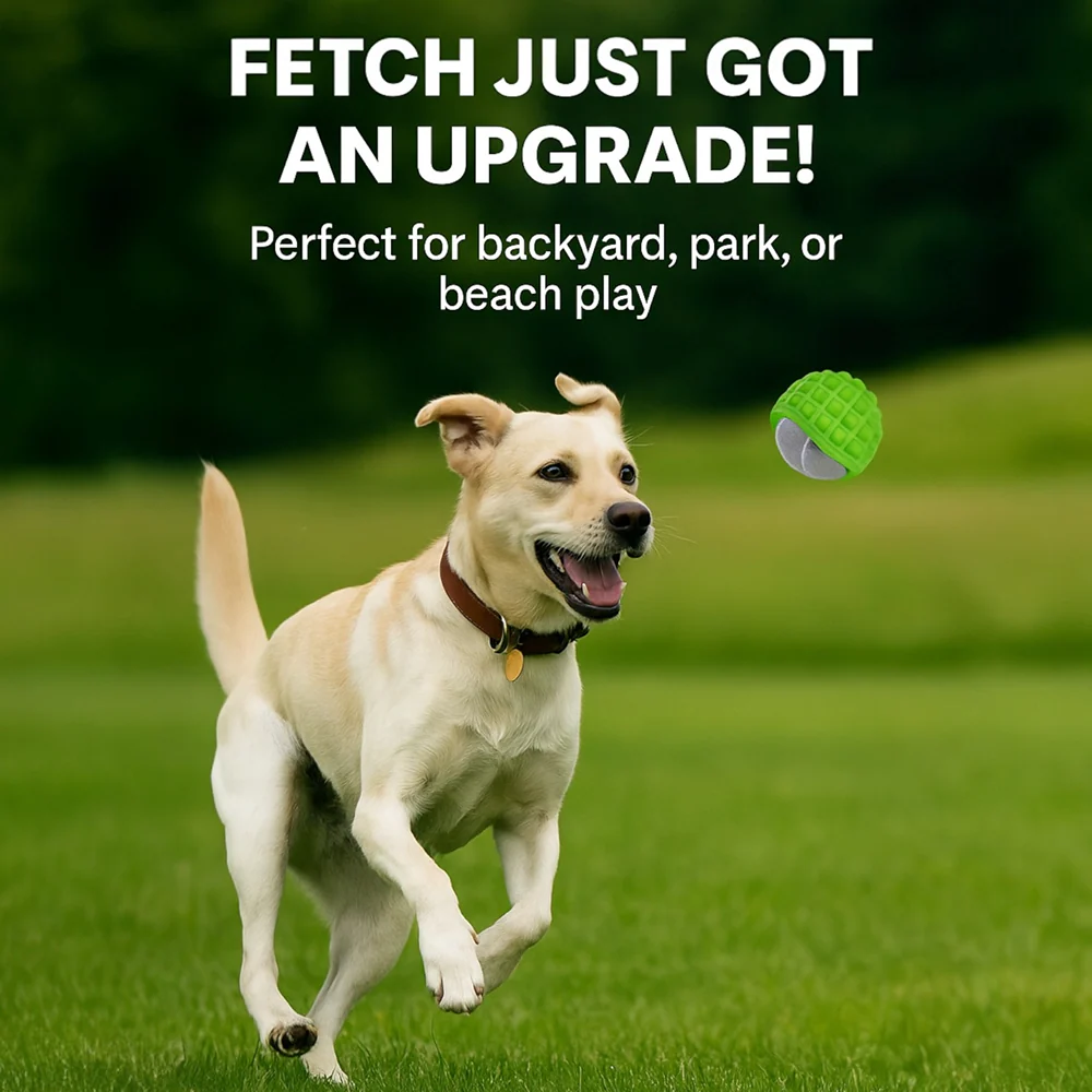 Talking Dog Club TRP Bounce Ball with Tennis Ball Toy for Dogs (Green) - Image 6