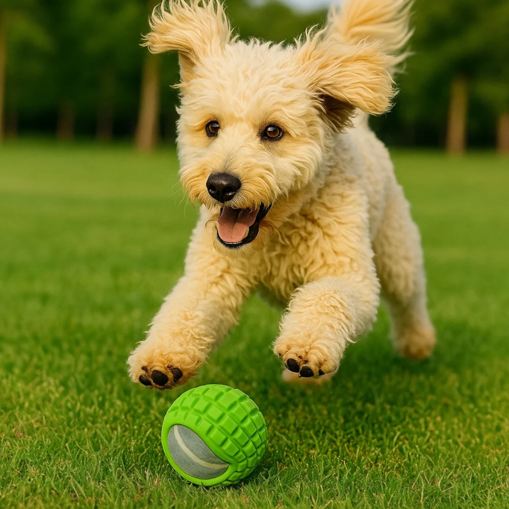 Talking Dog Club TRP Bounce Ball with Tennis Ball Toy for Dogs (Green) - Image 8