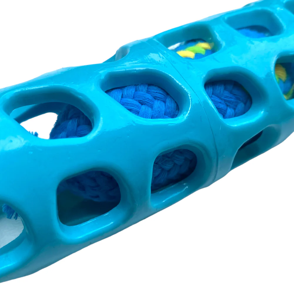 Talking Dog Club Tug and Pull Squeaky Rope Toy for Dogs (Blue) - Image 4