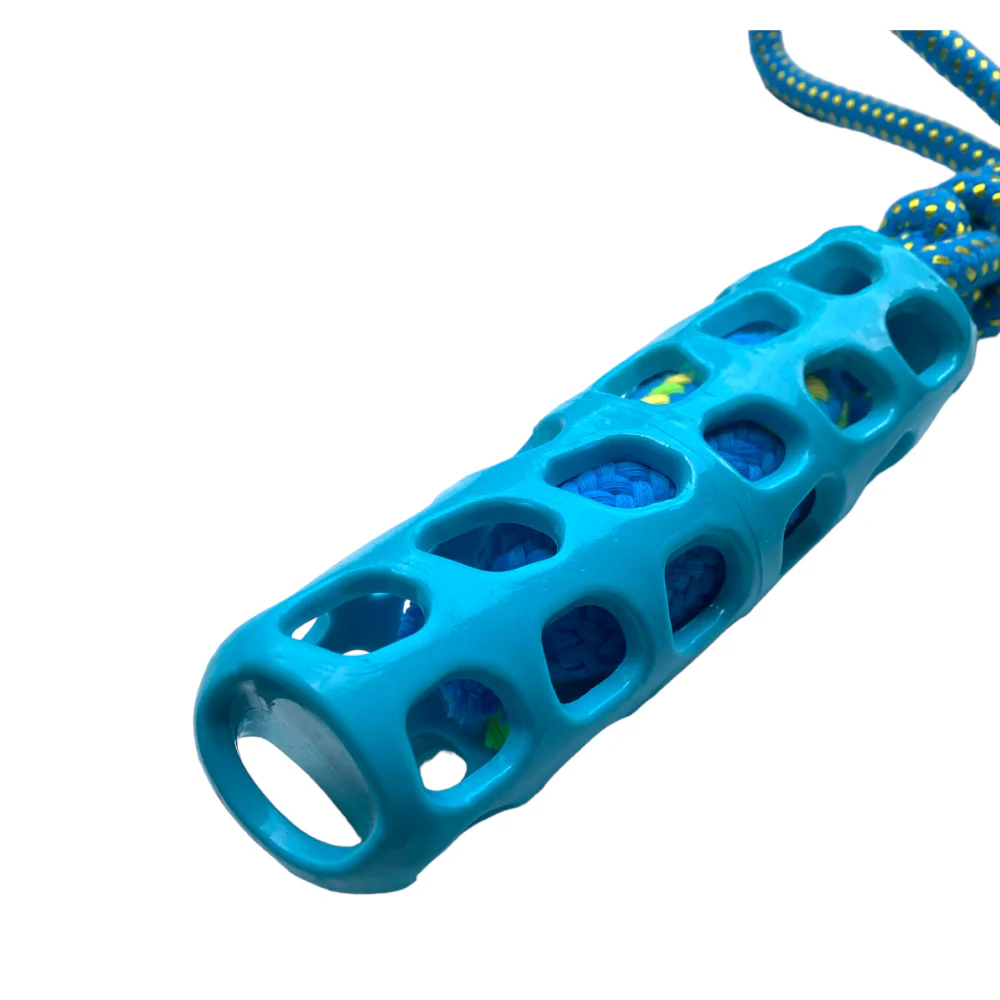 Talking Dog Club Tug and Pull Squeaky Rope Toy for Dogs (Blue) - Image 5