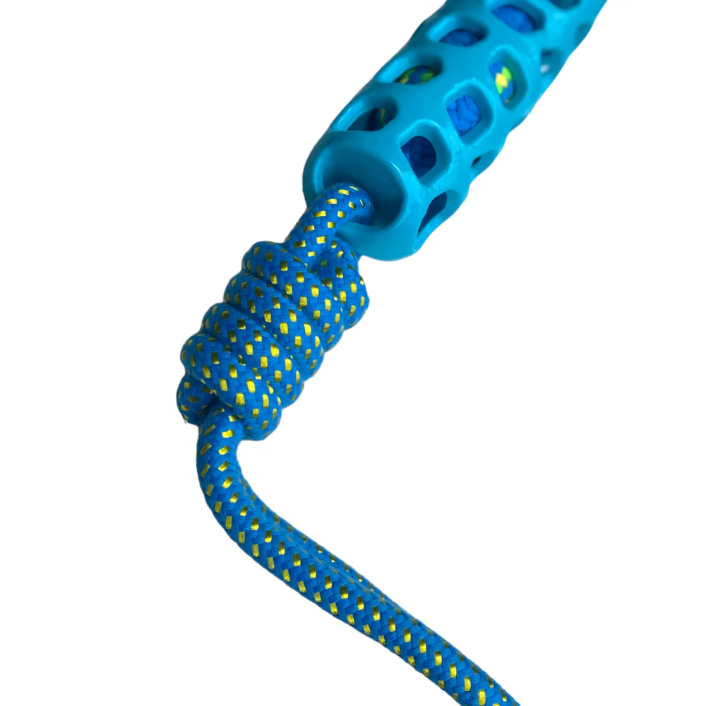Talking Dog Club Tug and Pull Squeaky Rope Toy for Dogs (Blue) - Image 6