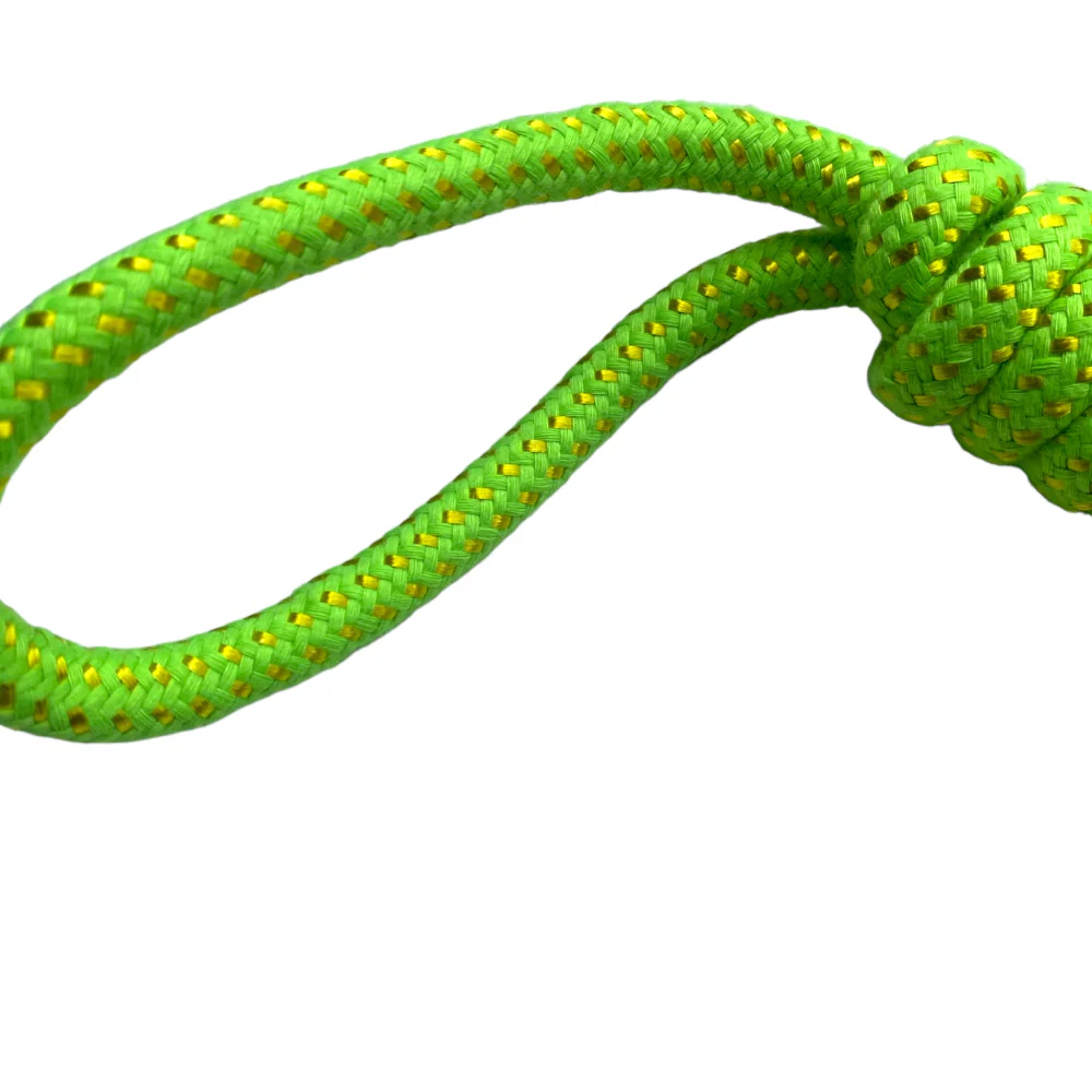 Talking Dog Club Tug and Pull Squeaky Rope Toy for Dogs (Green) - Image 5