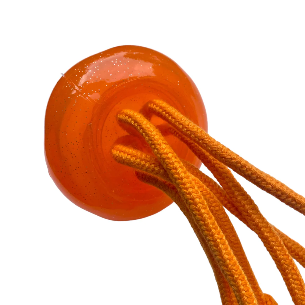 Talking Dog Club Jelly Fish Rope Toy for Dogs (Orange) - Image 5
