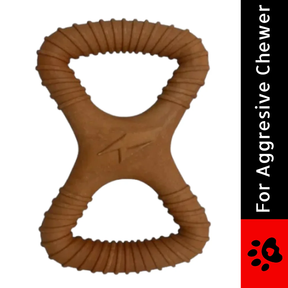 Talking Dog Club Infinity Nylon Bone Heavy Chew Toy for Dogs (Brown) - Image 3