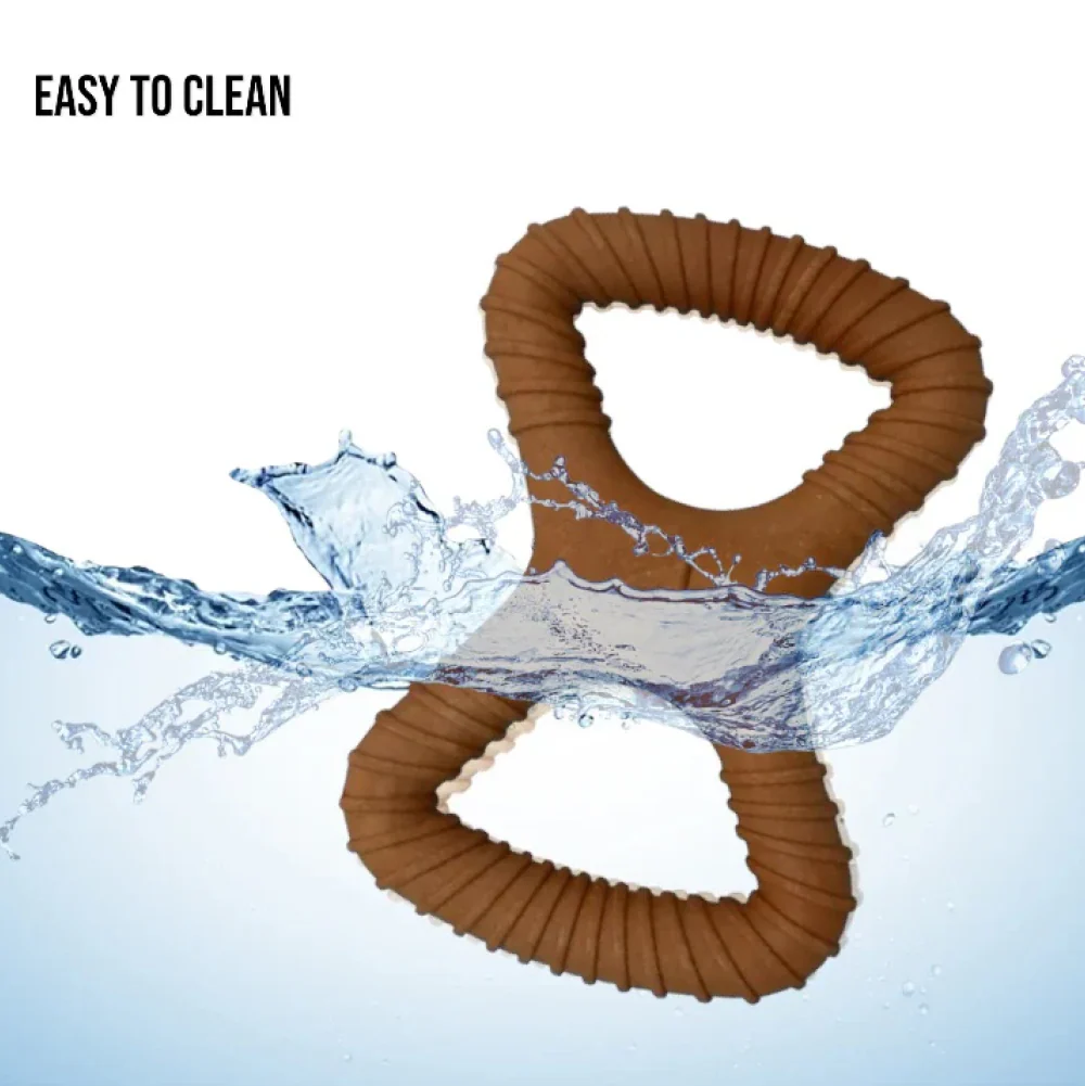 Talking Dog Club Infinity Nylon Bone Heavy Chew Toy for Dogs (Brown) - Image 5