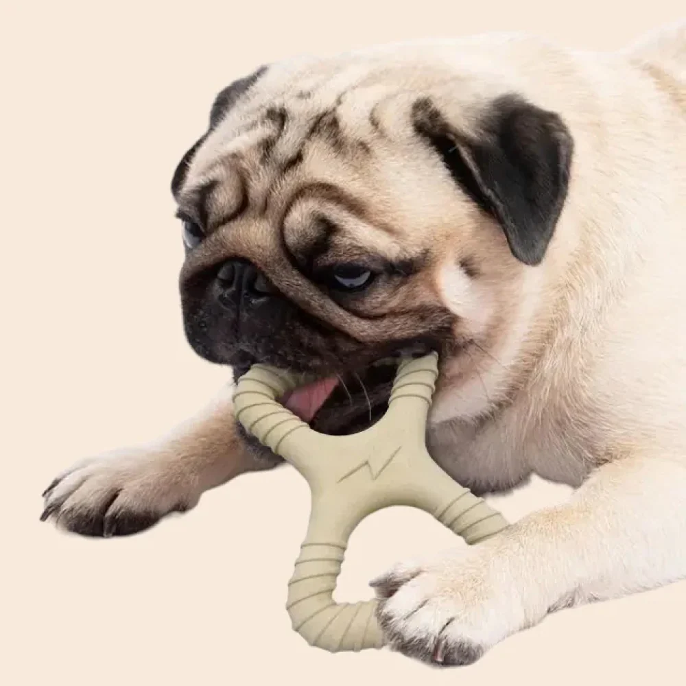Talking Dog Club Infinity Nylon Bone Heavy Chew Toy for Dogs (Brown) - Image 7