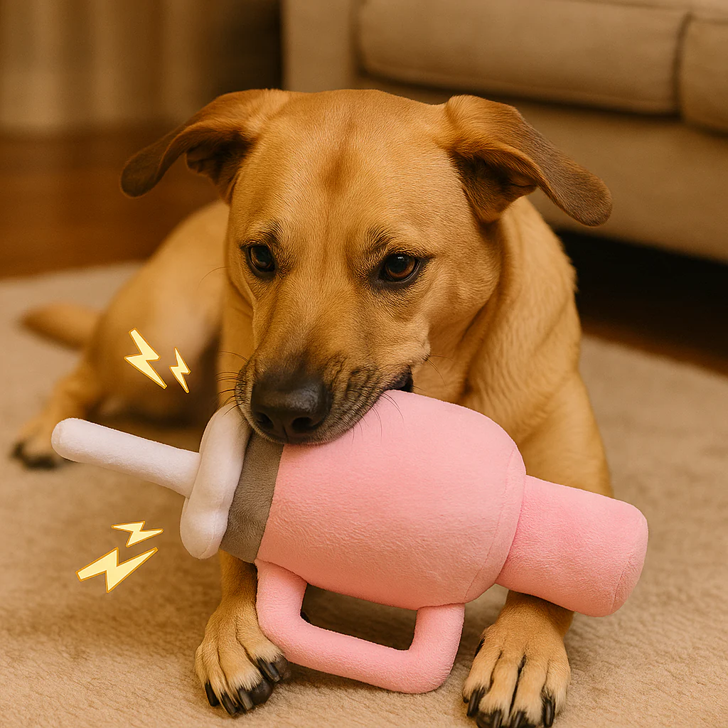 Talking Dog Club Tumbler Plush Toy For Dogs (Pink) - Image 3