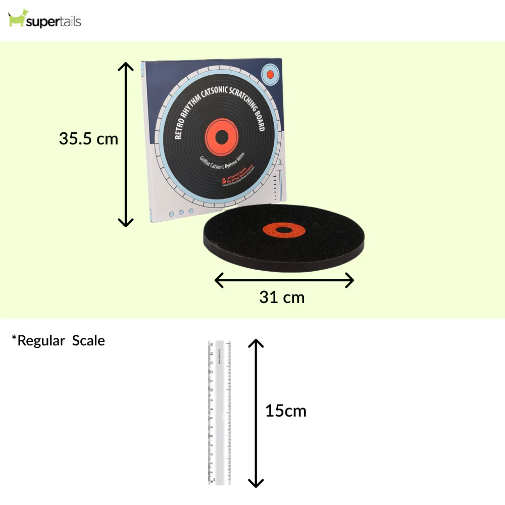 Talking Dog Club Vynil Scratcher Toy for Cats (Black) - Image 2