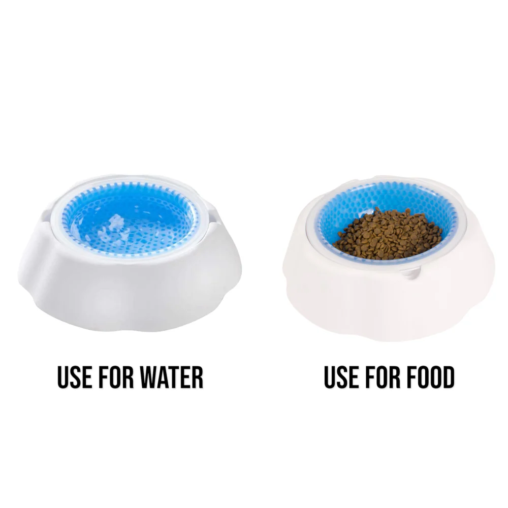 Talking Dog Club Water Fountain Bowl for Dogs (White/Blue) - Image 3