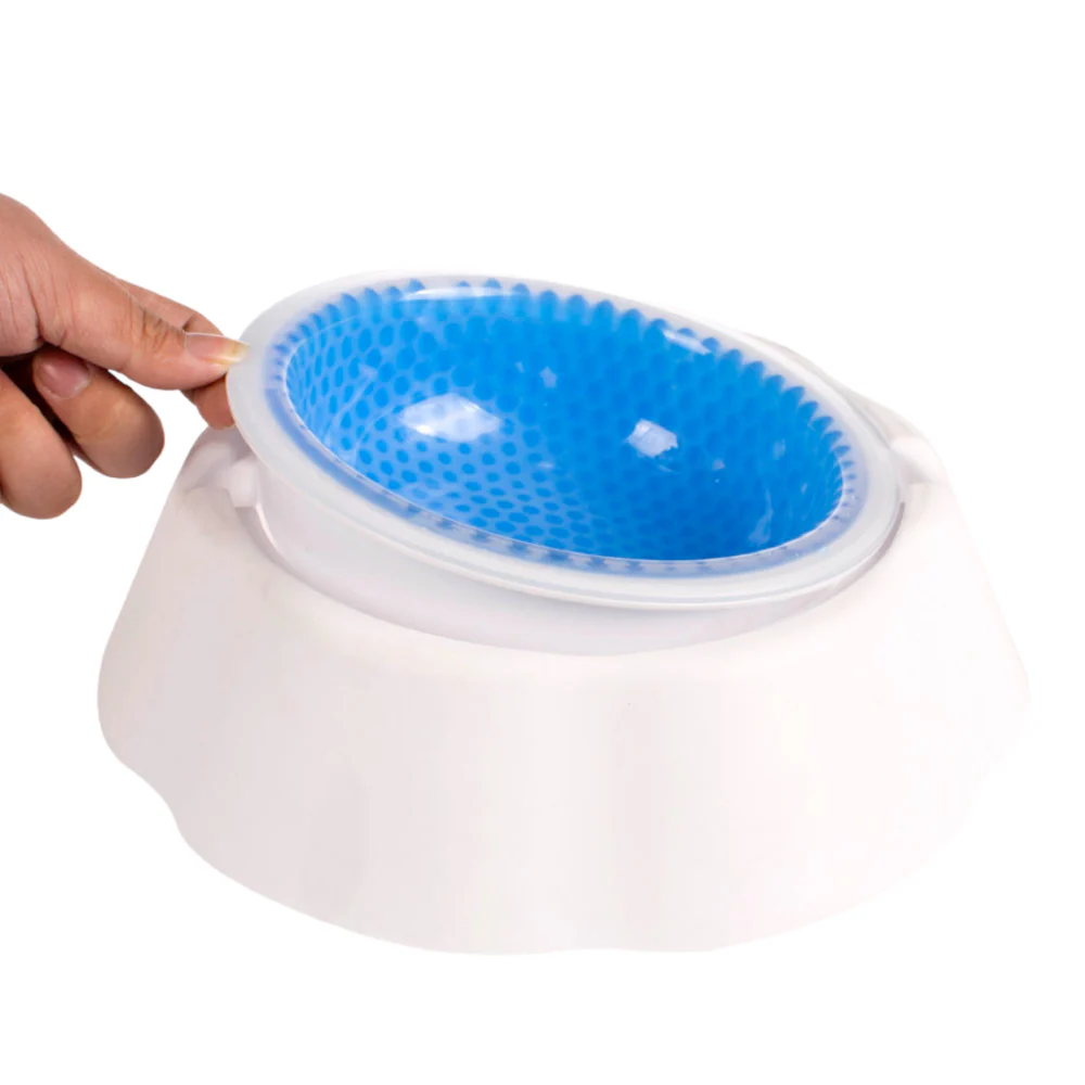 Talking Dog Club Water Fountain Bowl for Dogs (White/Blue) - Image 5