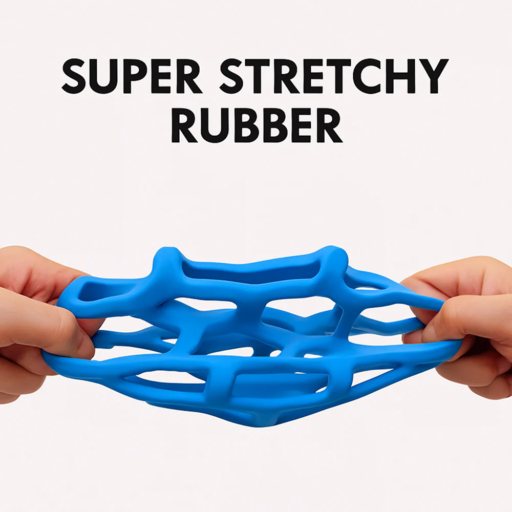 Talking Dog Club Pop Hollow Elastic Interactive Busy Ball Toy for Dogs (Blue) - Image 6