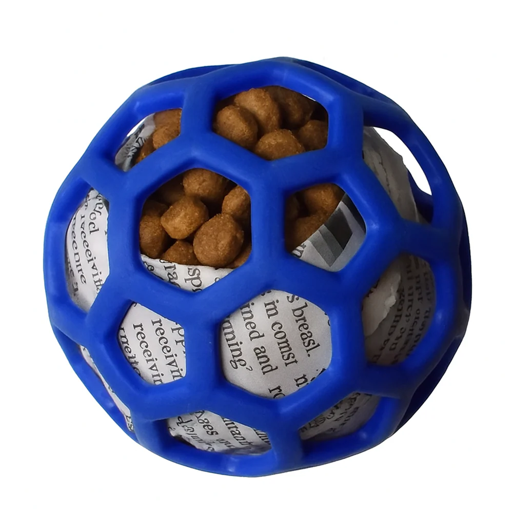 Talking Dog Club Pop Hollow Elastic Interactive Busy Ball Toy for Dogs (Blue) - Image 8
