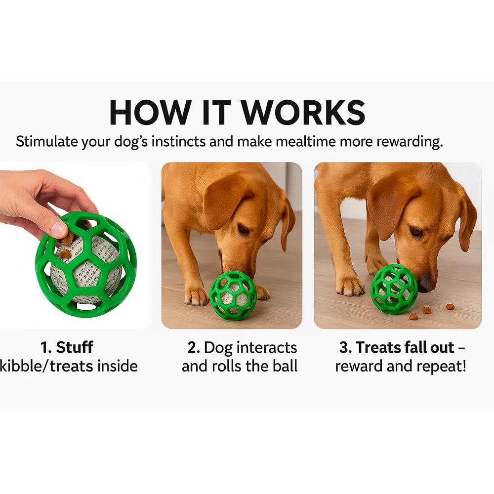 Talking Dog Club Pop Hollow Elastic Interactive Busy Ball Toy for Dogs (Green) - Image 10