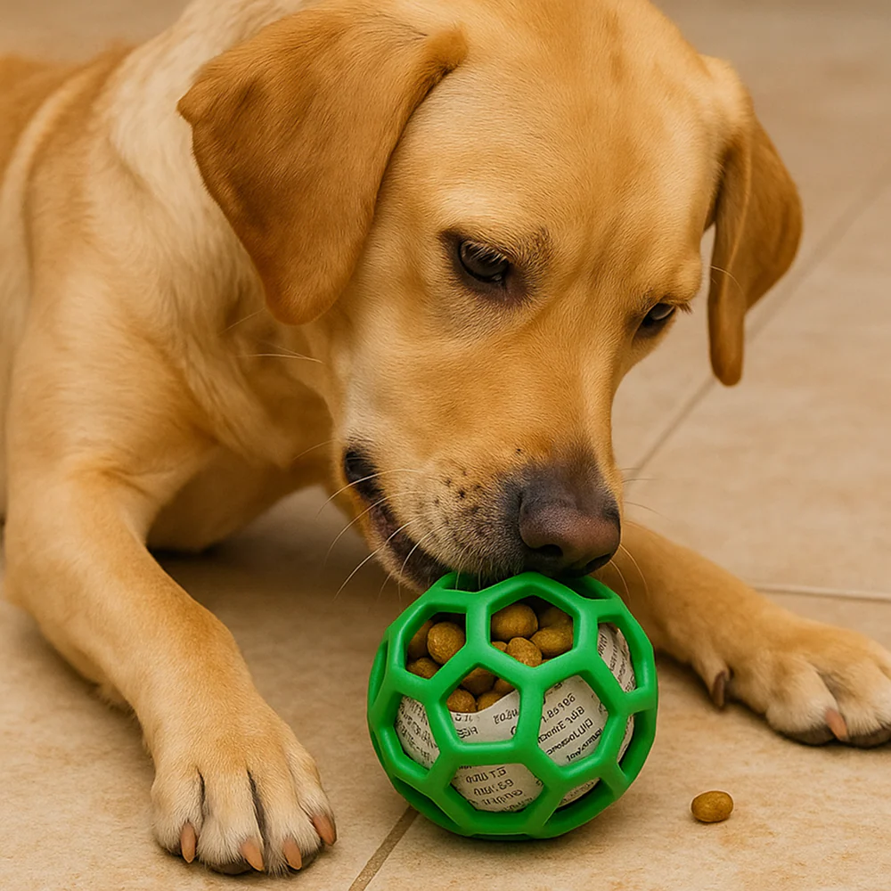 Talking Dog Club Pop Hollow Elastic Interactive Busy Ball Toy for Dogs (Green) - Image 5