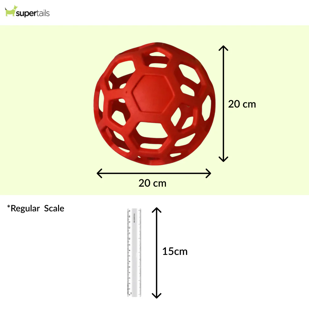 Talking Dog Club Pop Hollow Elastic Interactive Busy Ball Toy for Dogs (Red) - Image 2