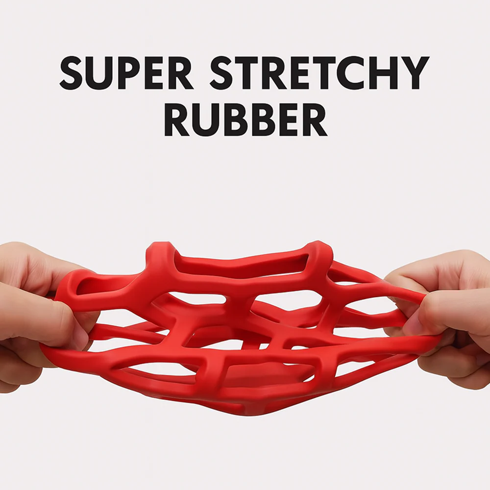 Talking Dog Club Pop Hollow Elastic Interactive Busy Ball Toy for Dogs (Red) - Image 6