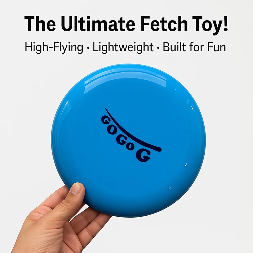 Talking Dog Club Pop Light weight Frisbee Toy for Dogs (Blue) - Image 2
