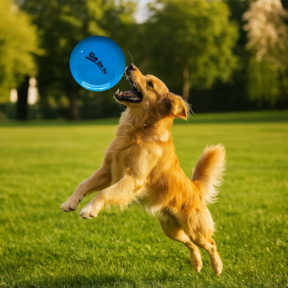 Talking Dog Club Pop Light weight Frisbee Toy for Dogs (Blue) - Image 4