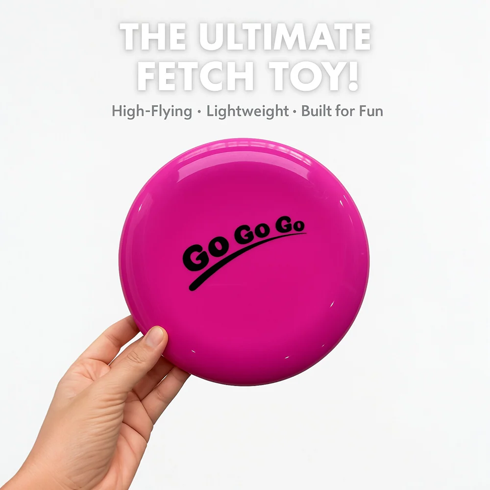 Talking Dog Club Pop Light weight Frisbee Toy for Dogs (Pink) - Image 2
