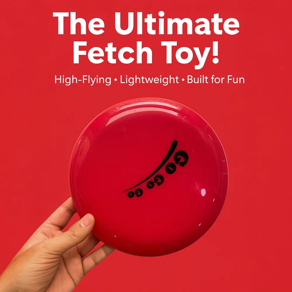 Talking Dog Club Pop Light weight Frisbee Toy for Dogs (Red) - Image 4