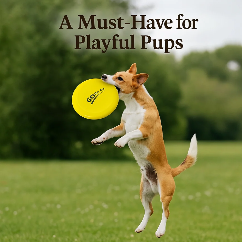 Talking Dog Club Pop Light weight Frisbee Toy for Dogs (Yellow) - Image 6