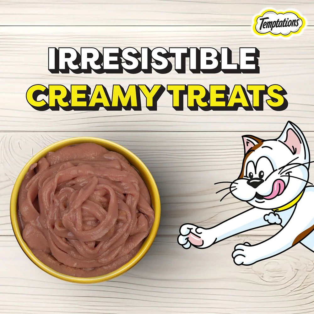Temptations Creamy Purrrr ee Chicken & Tuna Cat Treats - Image 8