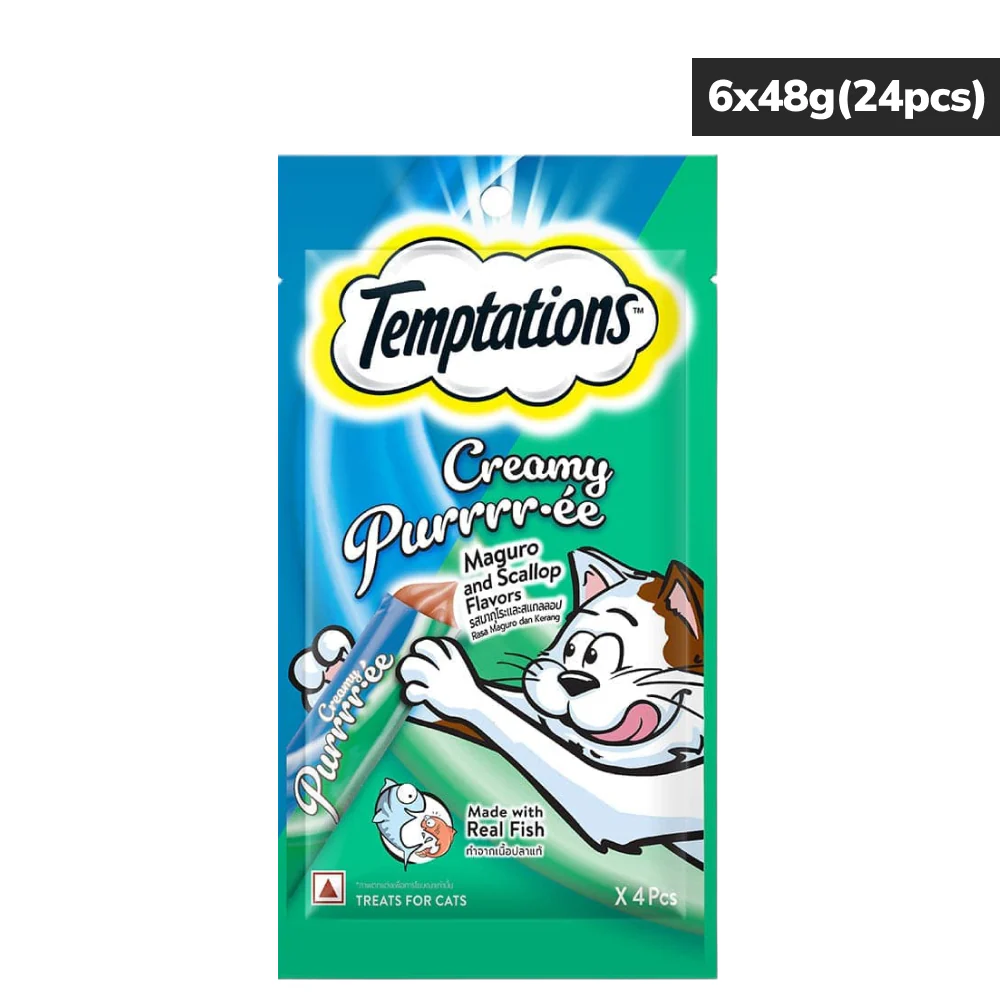Temptations Creamy Purrrr ee Maguro & Scallop Cat Treats - Image 16