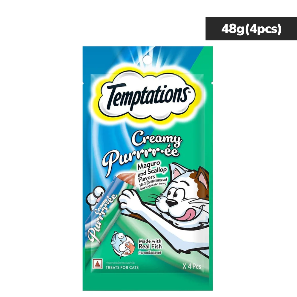 Temptations Creamy Purrrr ee Maguro & Scallop Cat Treats - Image 17