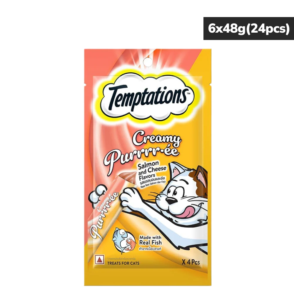 Temptations Creamy Purrrr ee Salmon & Cheese Cat Treats - Image 17
