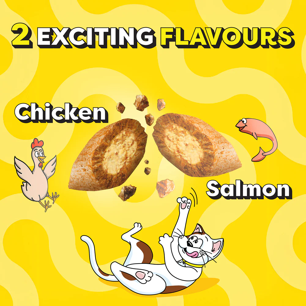 Temptations MixUps Chicken & Salmon Flavour Cat Treats - Image 3