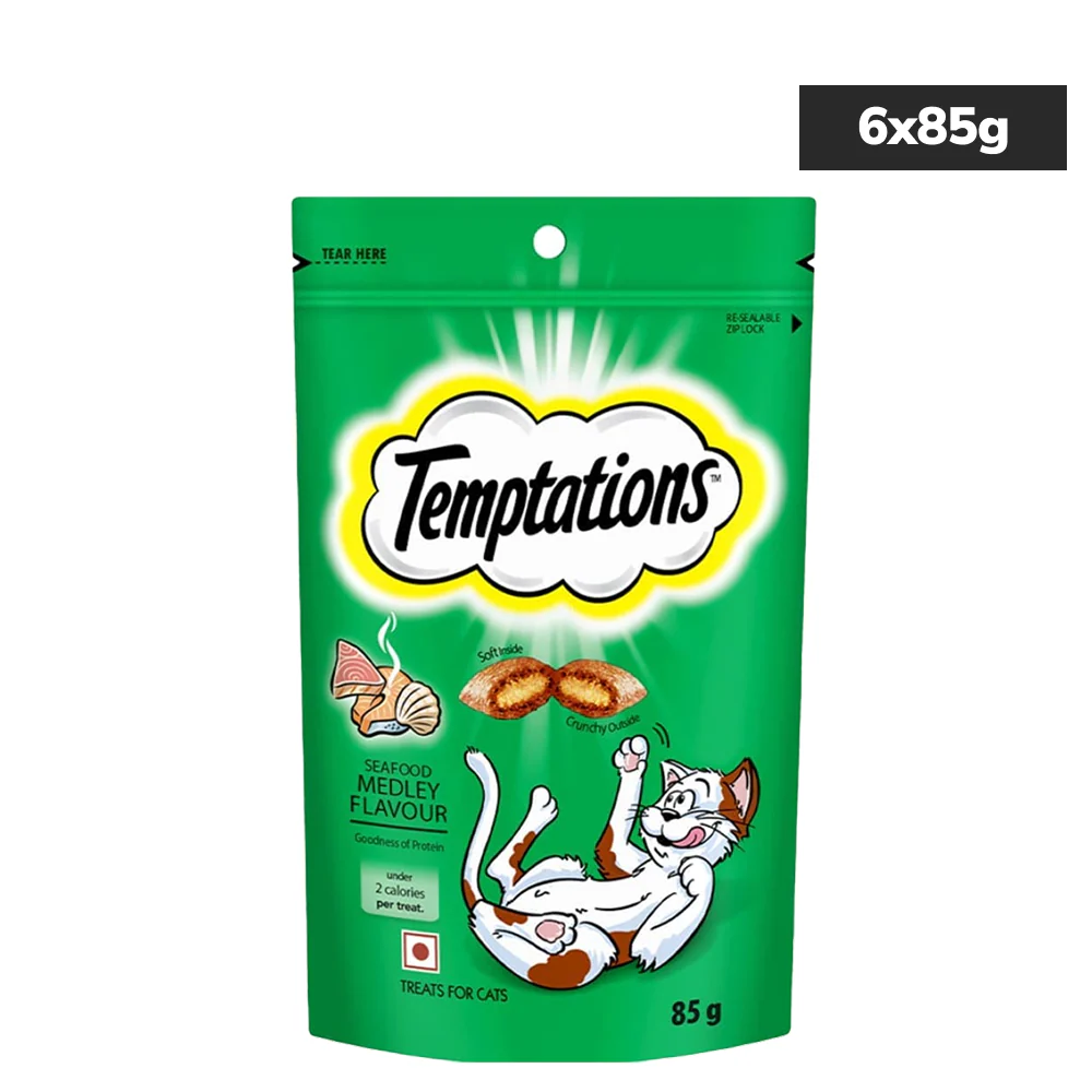 Temptations Seafood Medley Flavour Cat Treats - Image 17