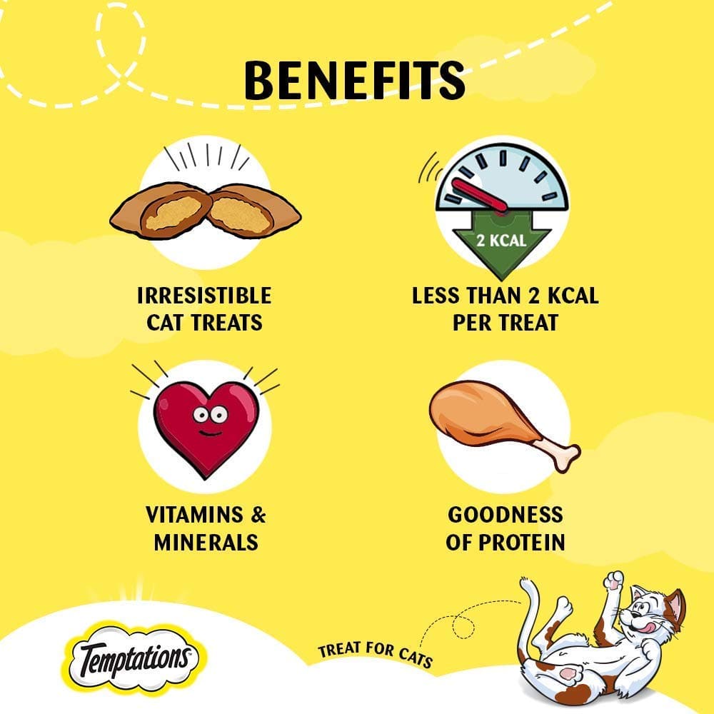 Temptations Tasty Chicken, Savoury Salmon and Seafood Medley Flavour Cat Treats Combo - Image 16