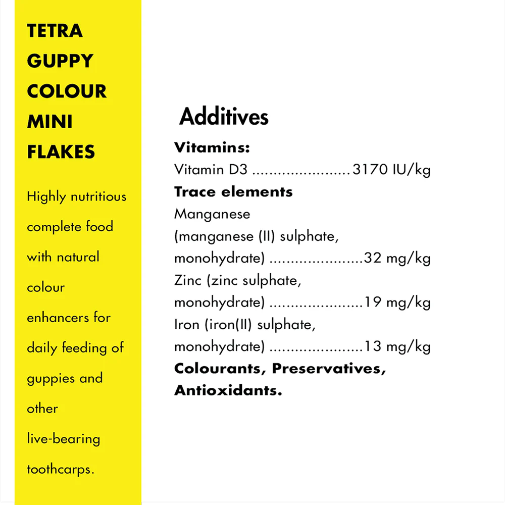 Tetra Guppy Colour Mini Flakes Fish Treat - Image 4