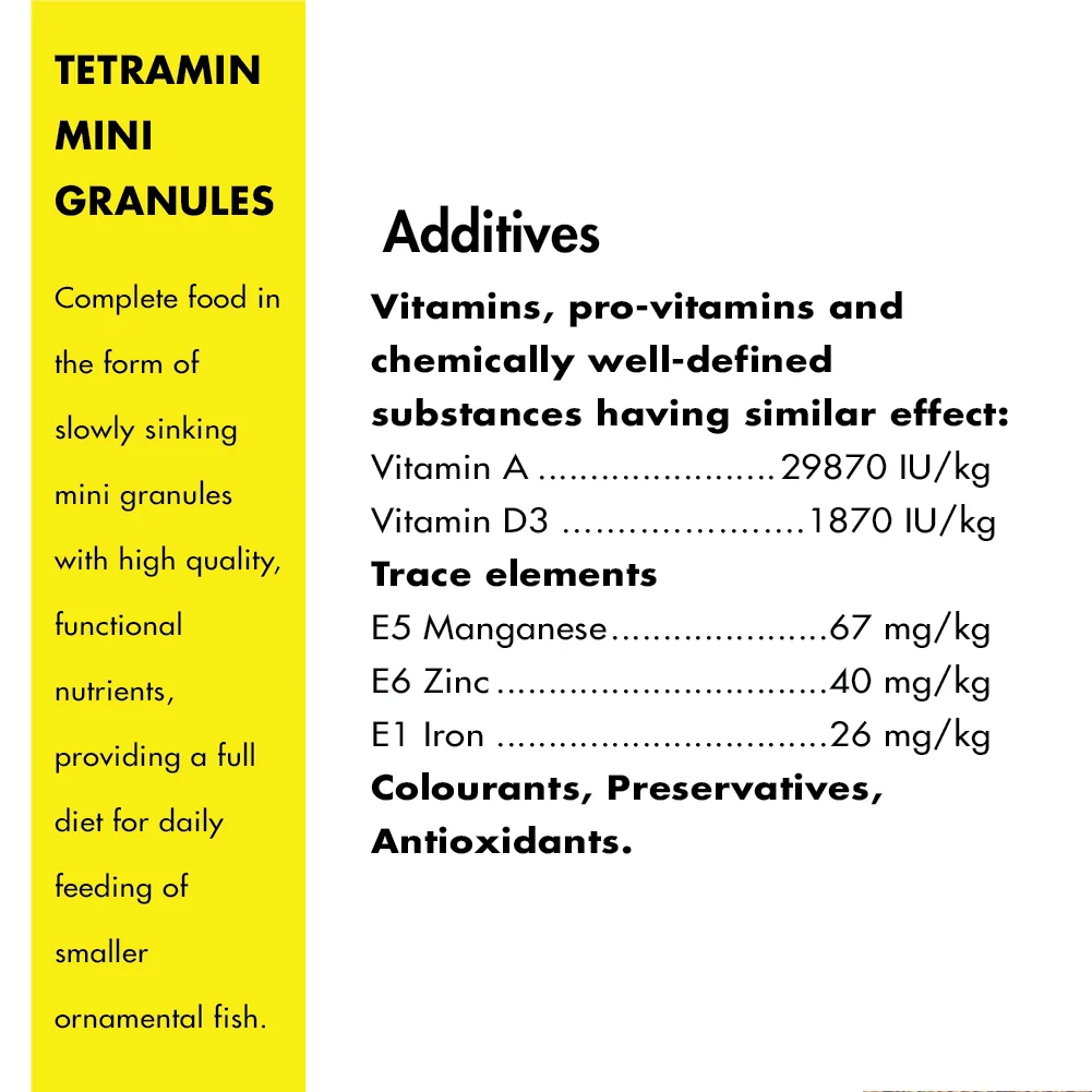 Tetra TetraMin Mini Granules Complete All Tropical Small Fish Food - Image 5
