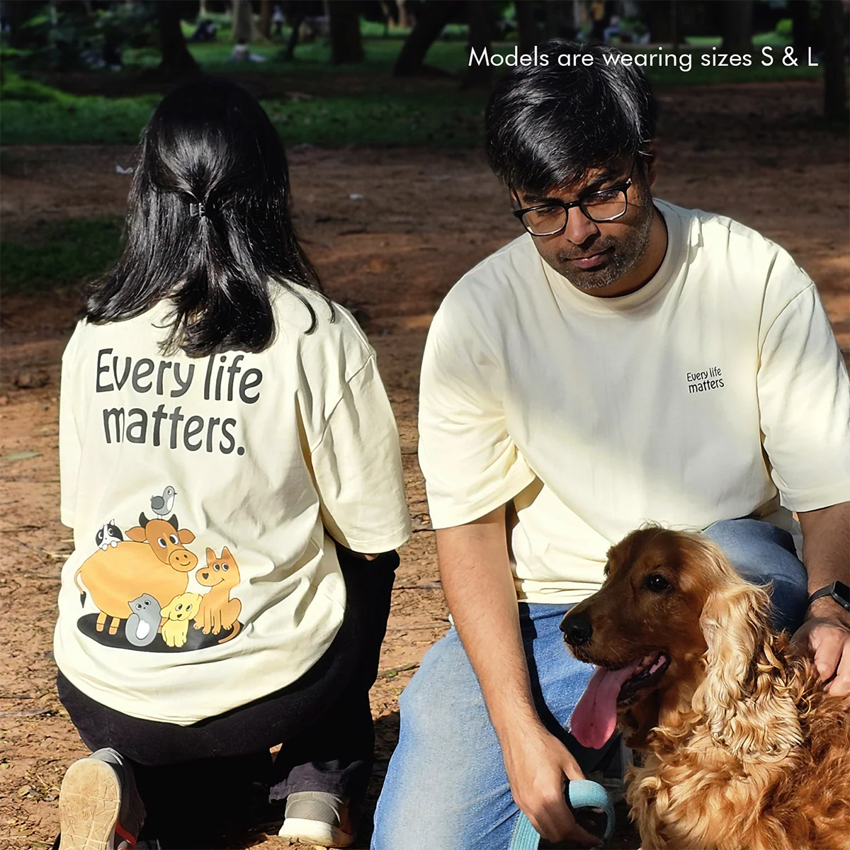 thePack Indie Merch Every Life Matters Oversized T Shirt for Men and Women (Buttercream) - Image 4