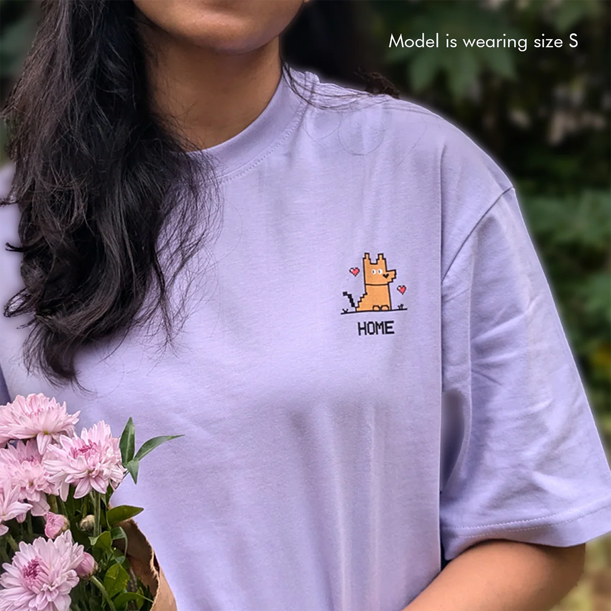 thePack Indie Merch Home Oversized T Shirt for Men and Women (Lavender) - Image 4