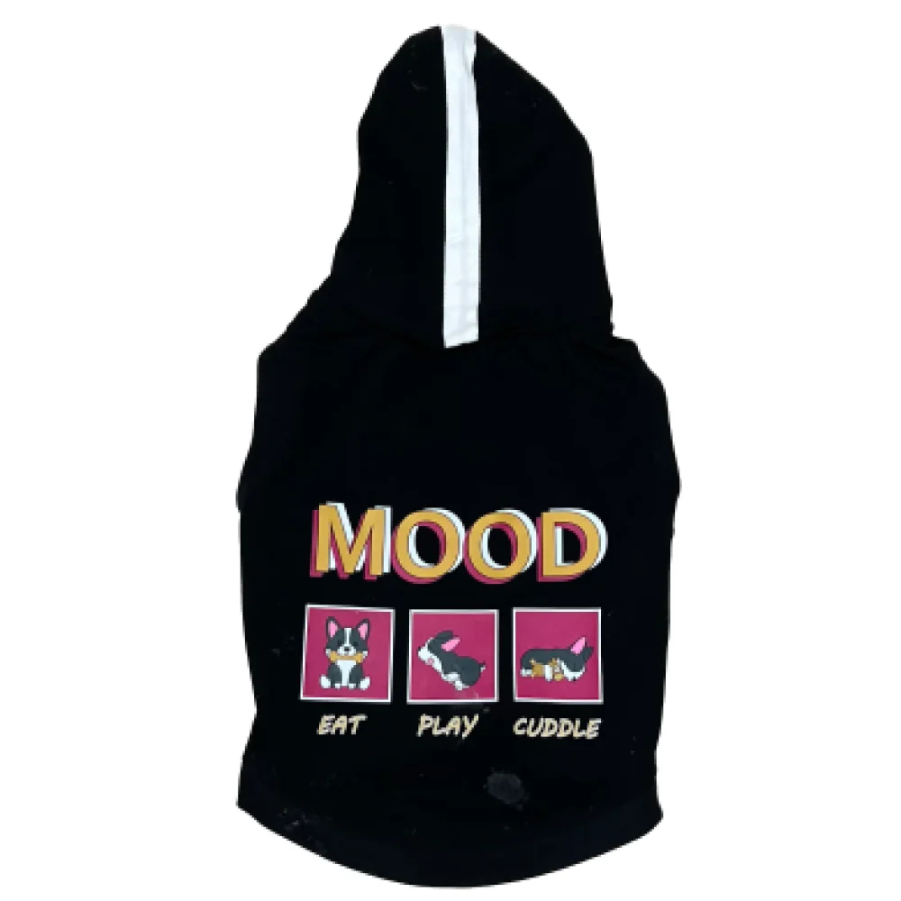 The Papaw Cartel Everyday Mood Hoodie Tshirt for Dogs (Black) - Image 2