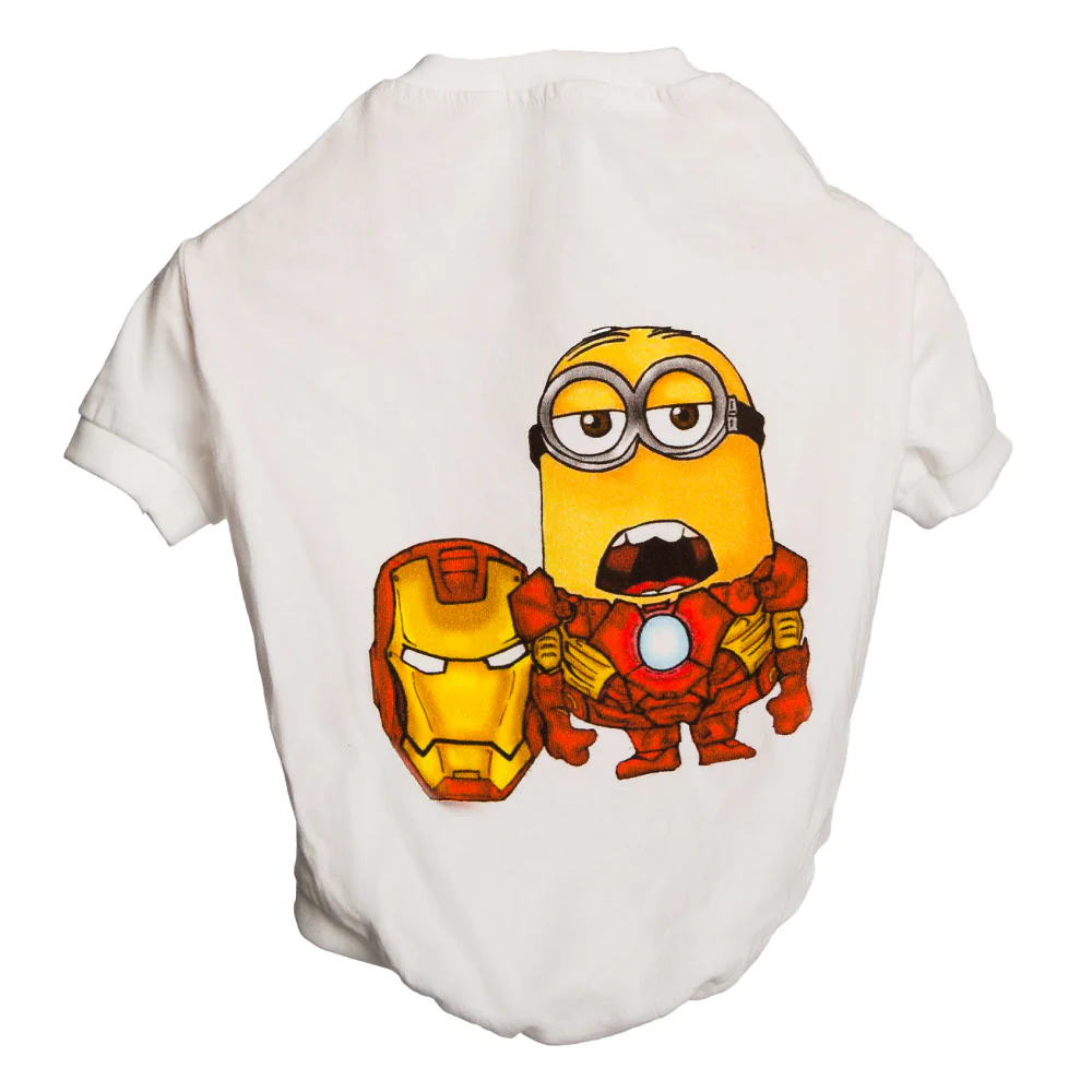 The Papaw Cartel Minion Tshirt for Dogs (White) - Image 3