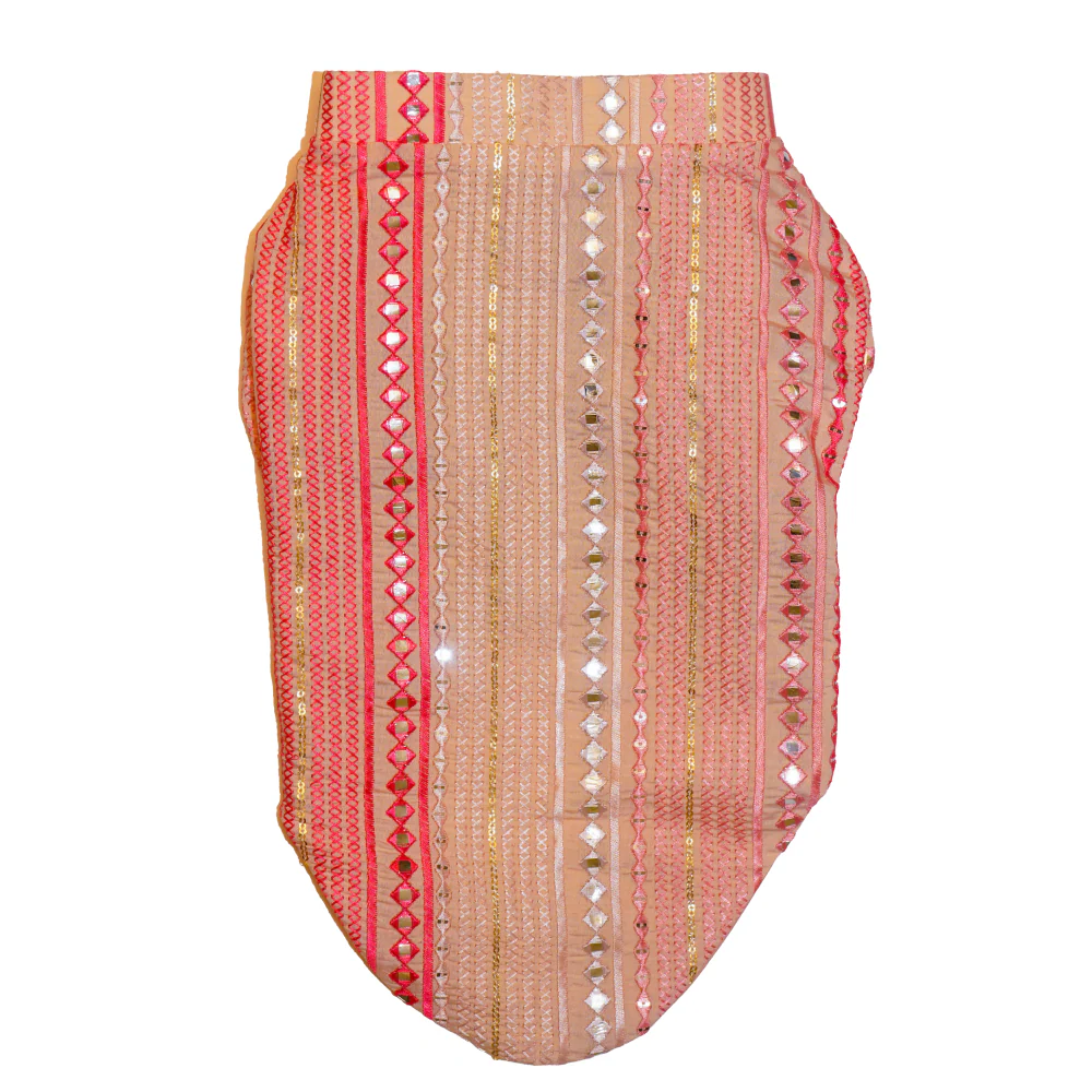 The Papaw Cartel Mirrored Sherwani for Dogs (Pink) - Image 3