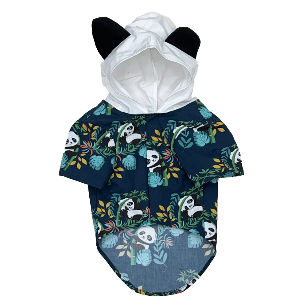 The Papaw Cartel Panda Hoodie With Ears Shirt for Dogs (Dark Green) - Image 4