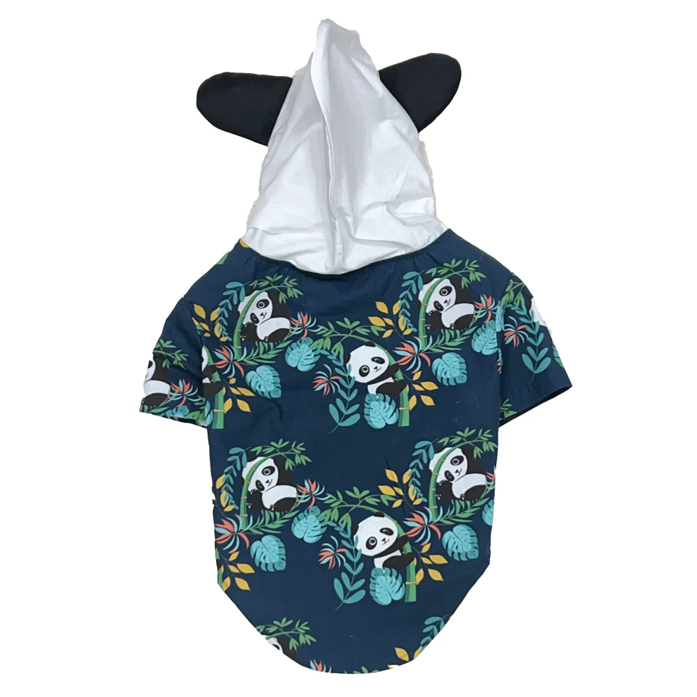 The Papaw Cartel Panda Hoodie With Ears Shirt for Dogs (Dark Green) - Image 5