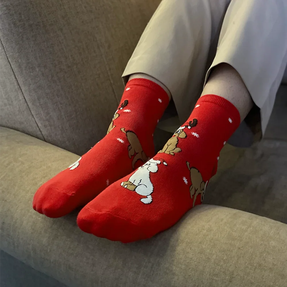 thePack Dog Themed Ankle Length Socks (Red) - Image 5